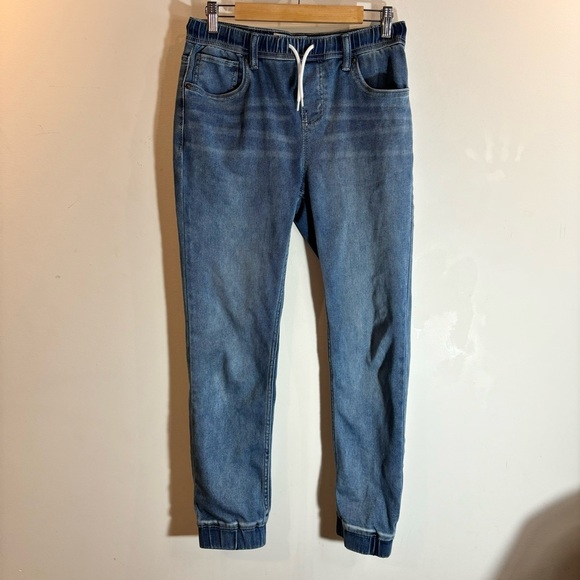 LEVI’S Sz 16 Junior Jogger Soft Denim Pockets Elastic Waist & Hem Jeans - Picture 1 of 11
